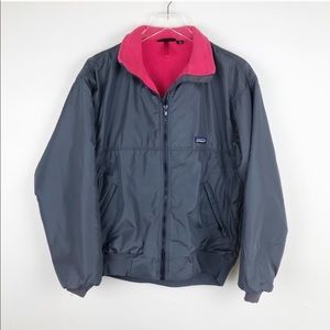 Vintage Patagonia Gray Bomber Jacket Fleece Lined